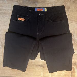 Empyre Men's Jeans 32" X 27" INSEAM 24 Black Denim Relax Fit Y2K Skater Style